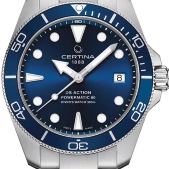 CERTINA DS ACTION POWERMATIC80 BLUE ON BRACELET 38MM - Picture 15 of 16